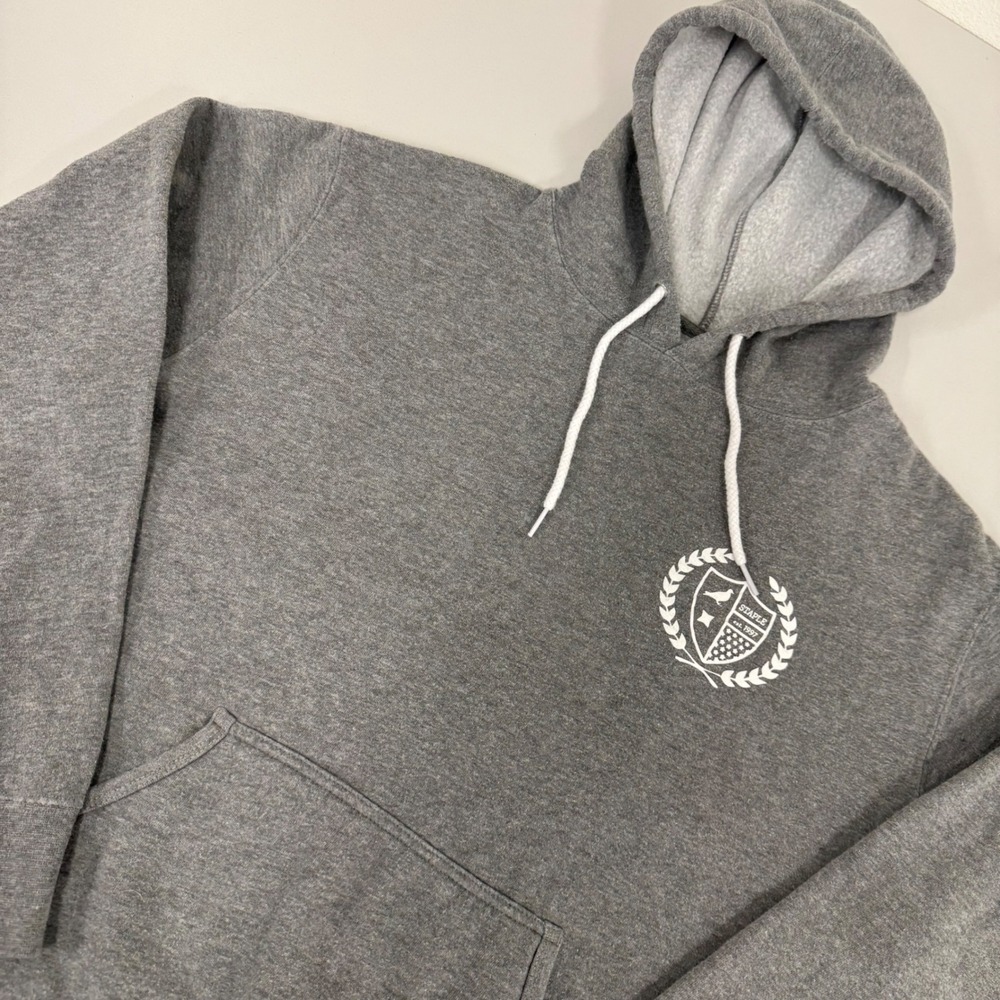 Staple Pigeon Hoodie Mens L Gray Excellent Crest Logo Pullover Streetwear L